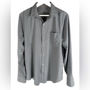 Mack Weldon Seawool Shirt Mens Medium Performance Stretch Button Down Grey EUC